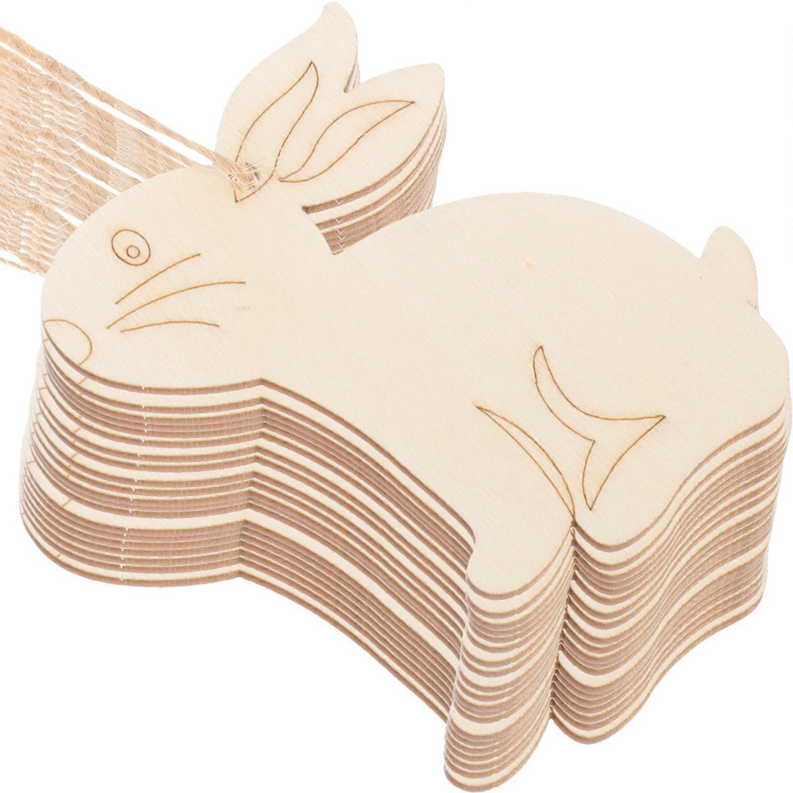 Khaki Plastic Easter Bunny Decorative Accessories for Decoration 20pcs