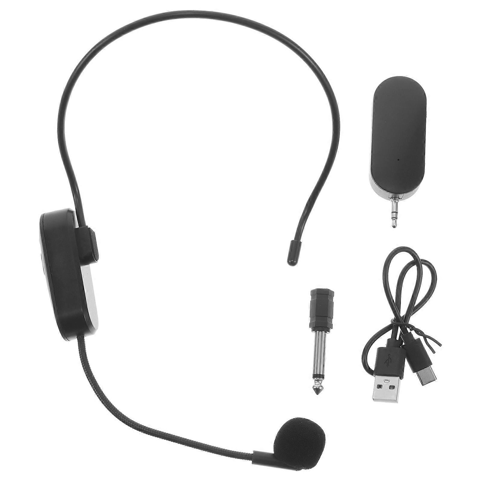 Wireless Microphone for Teachers 1 Set Teaching Public Speaking Black Abs Wireless Connectivity