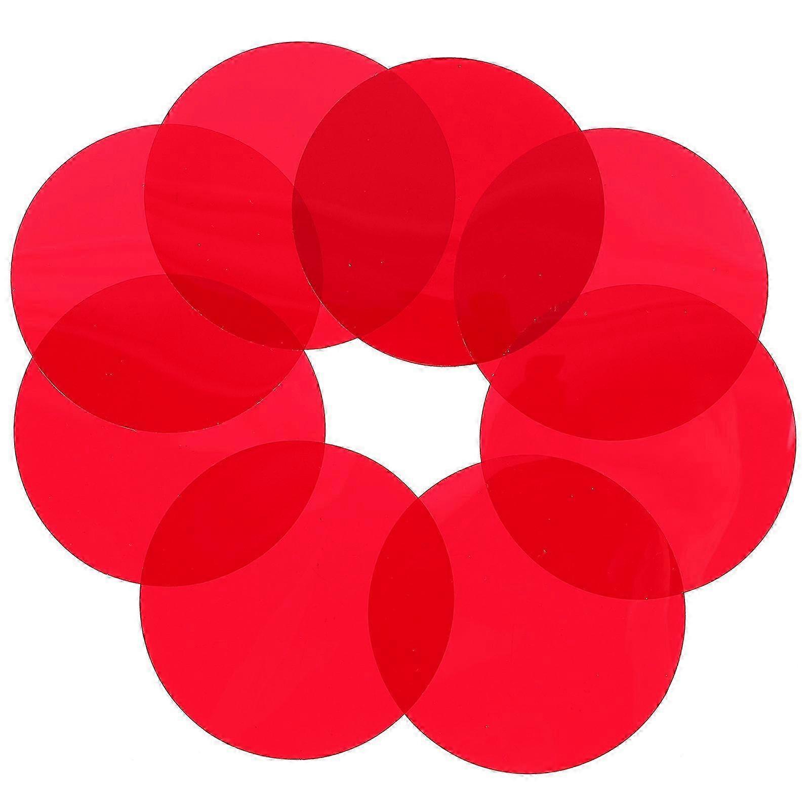 10Pcs PET Light Films for Spot Lamp Accessory Ambiance Creation Multi-Colored Sunset Effect Lighting Enhancement