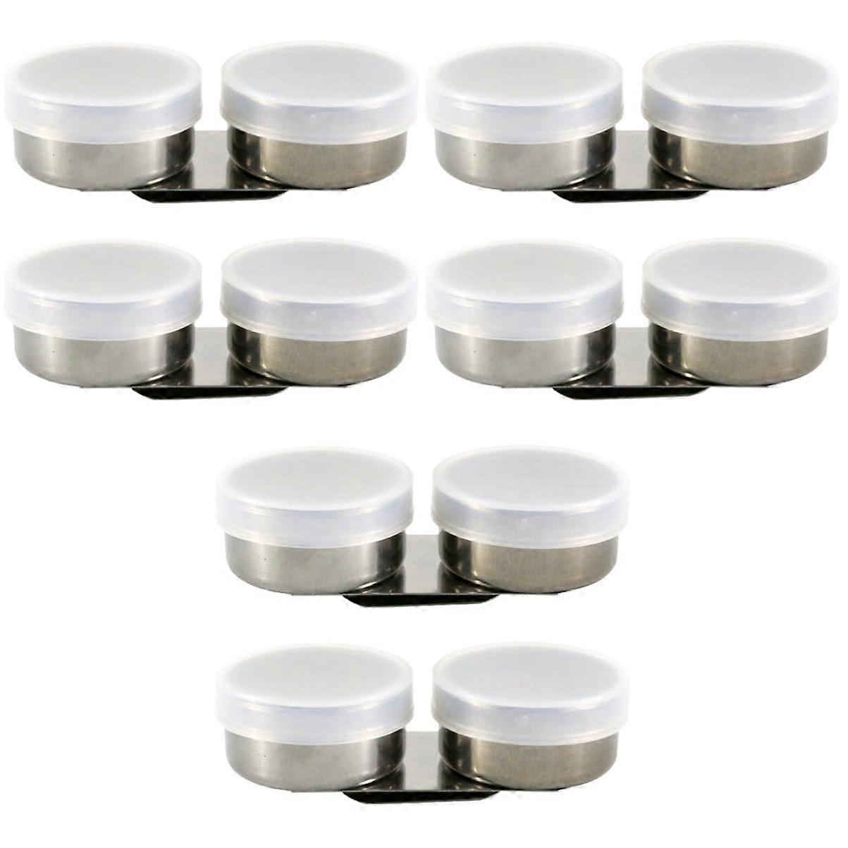Durable Brush Cleaning Kettle Oil Mixing Pot Set of 3 with Lid Plastic Bucket for Artists 2 Pieces x 3