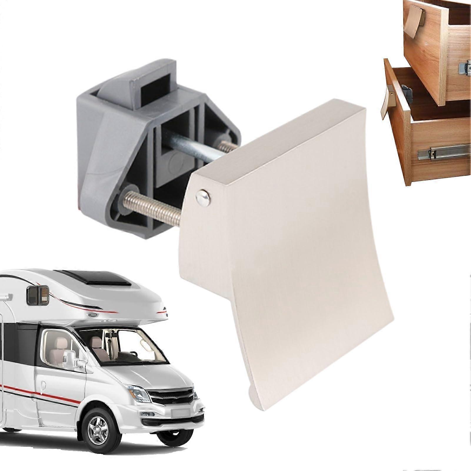 Cabinet Push Button Latch Lock Without Key for Cupboard Doors in Marine Kitchen Bedroom