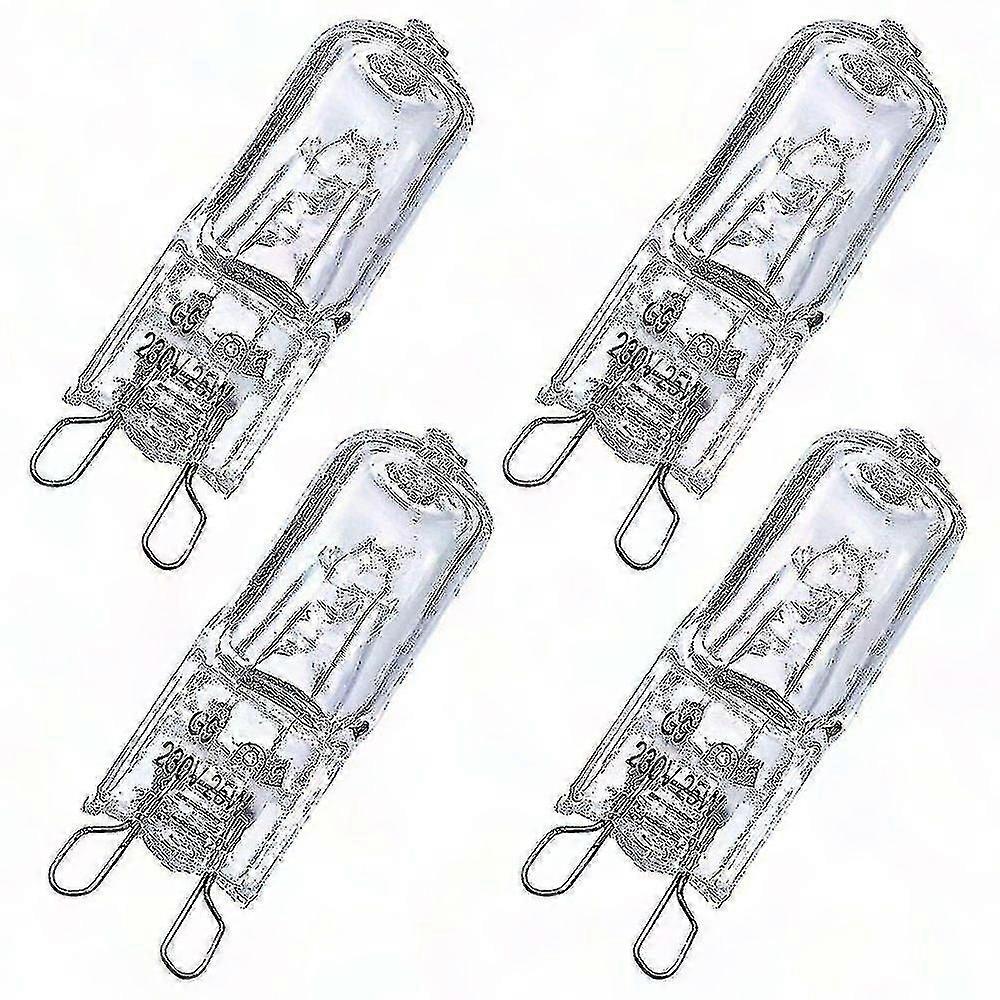4-Pack G9 Halogen Oven Bulbs 25W Replacement Light Bulbs for Ovens