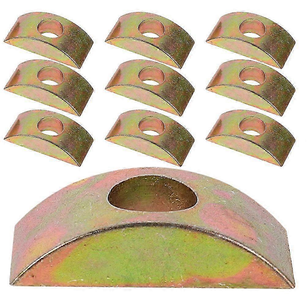 20 件金属半月形垫圈连接器用于家具锌合金家具连接器配件半月形垫片垫圈 （M8）