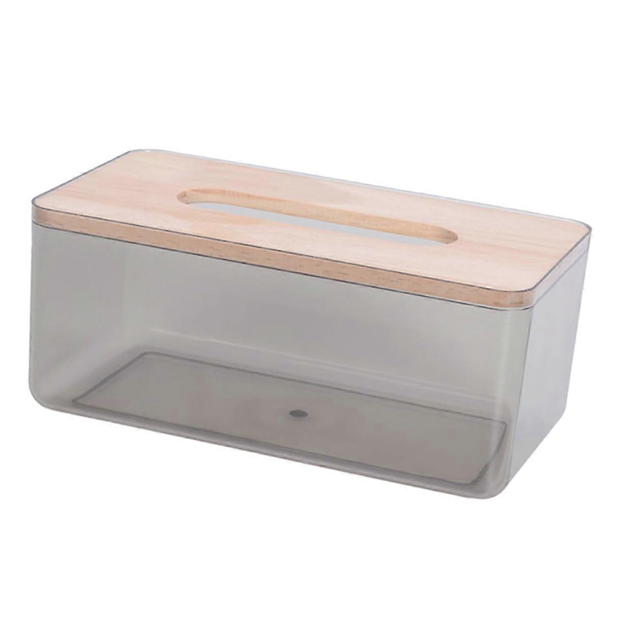 Auto Tissue Box Desktop Storage Organizer, Elegant Black Creative Napkin Holder for Home and Office Use