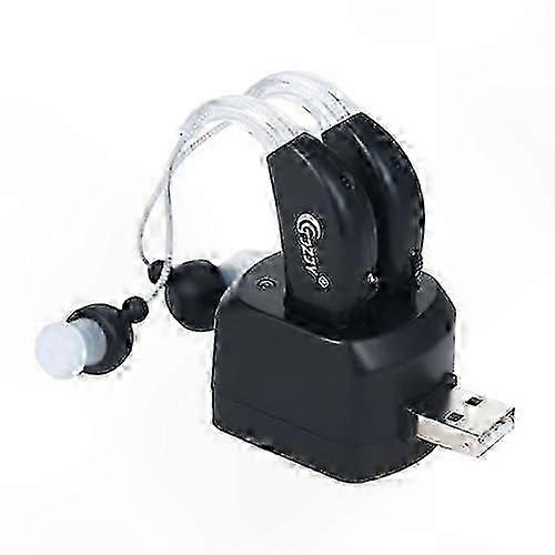 Adjustable Rechargeable Ear Amplifier for Seniors with Hearing Support