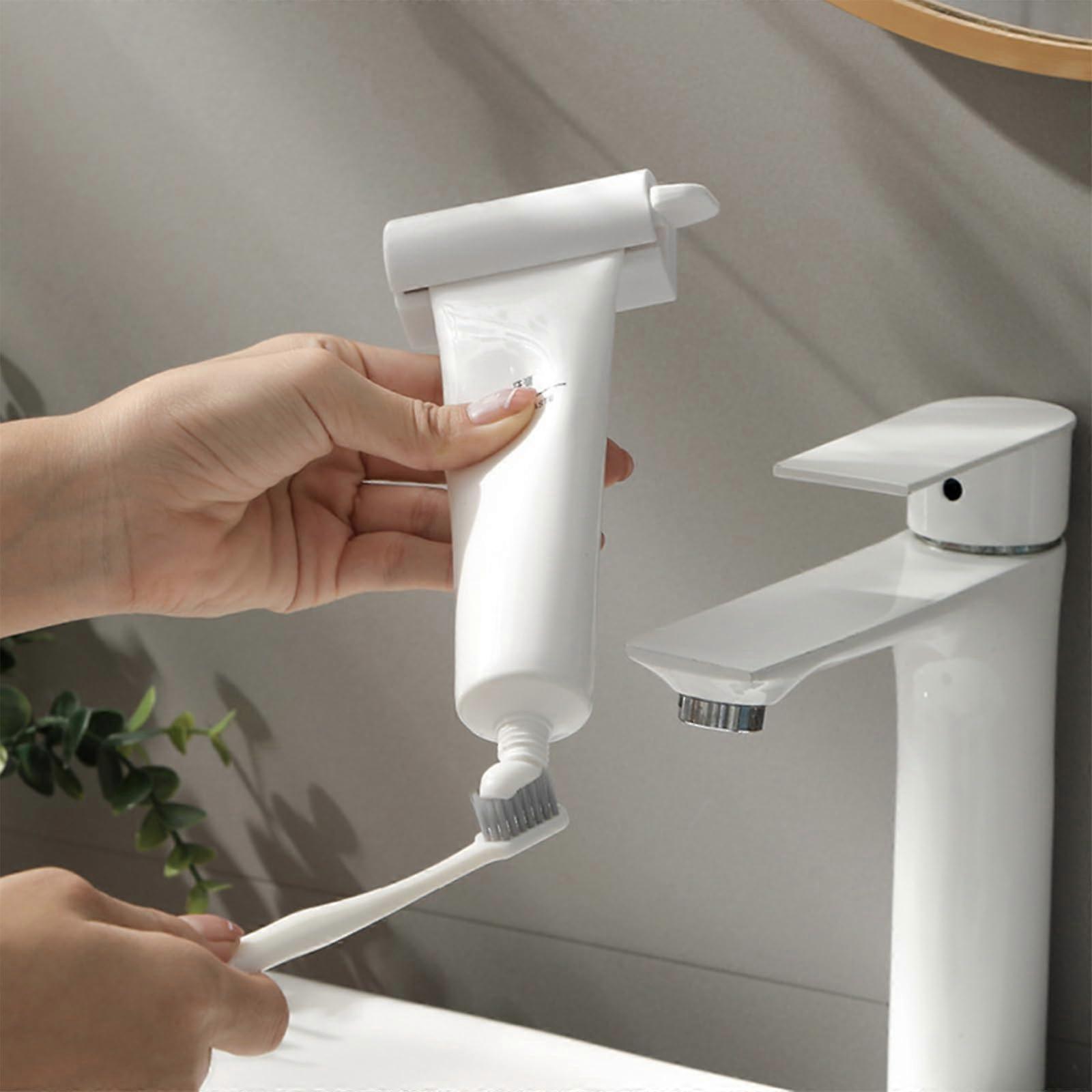 Magnetic Toothpaste Squeezer Tube Squeezer for Bathroom and Kitchen, Compatible with Various Cosmetic and Sauce Tubes