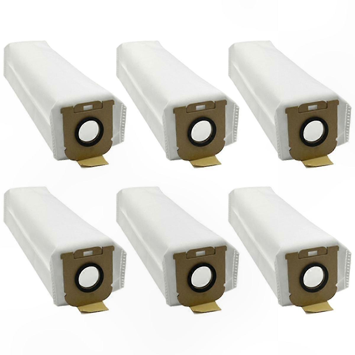 6-Pack Replacement Dust Bags for Robot Vacuum Cleaner, Non-Woven Spare Parts for Dust Collection-Compatible with Multiple Models