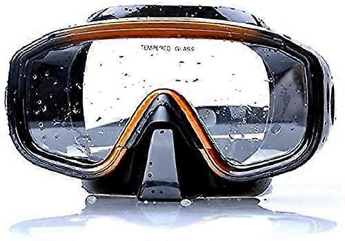 Adults' Full Dry Glass Lens Diving Mask with Automatic Adjustment for Snorkeling, Anti-Fog Technology and Comfortable Fit