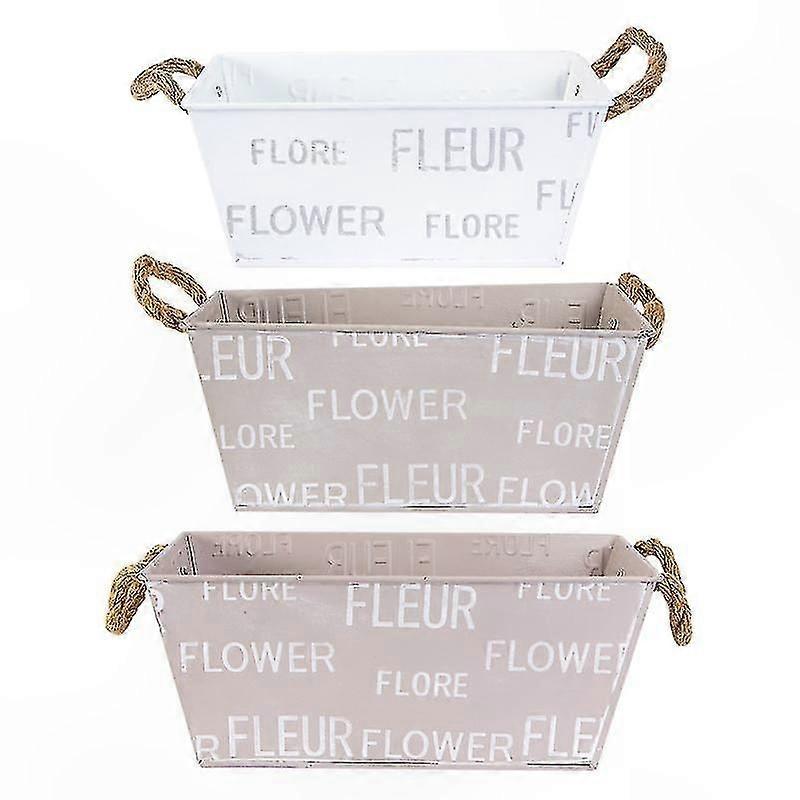 Set of 3 Rectangular Planters