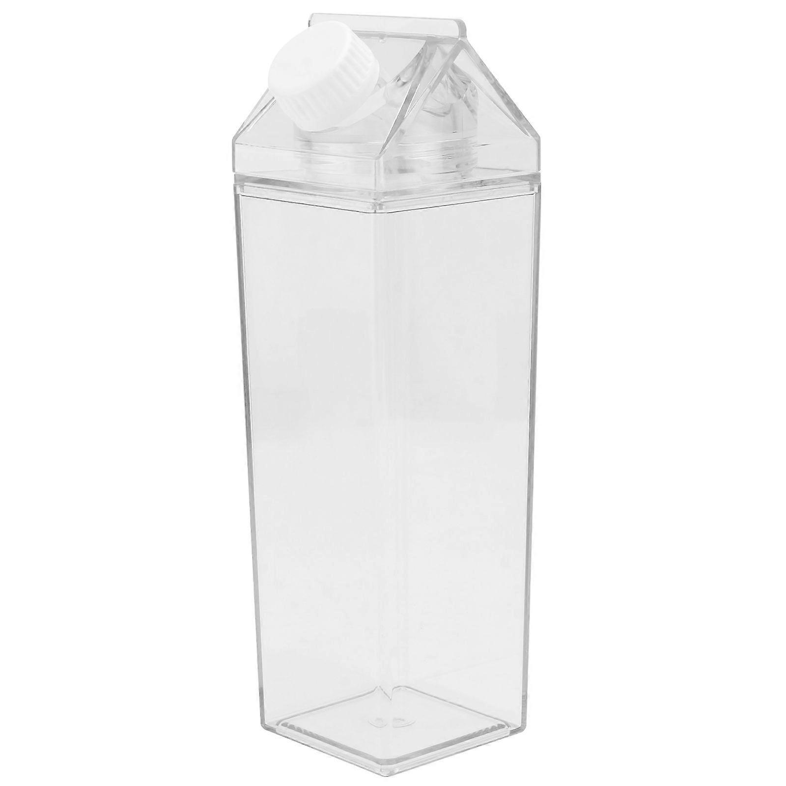 Transparent Plastic Bottle 500ml Milk Bottle Drink Juice Container Empty Storage Bottle for Home Daily Use