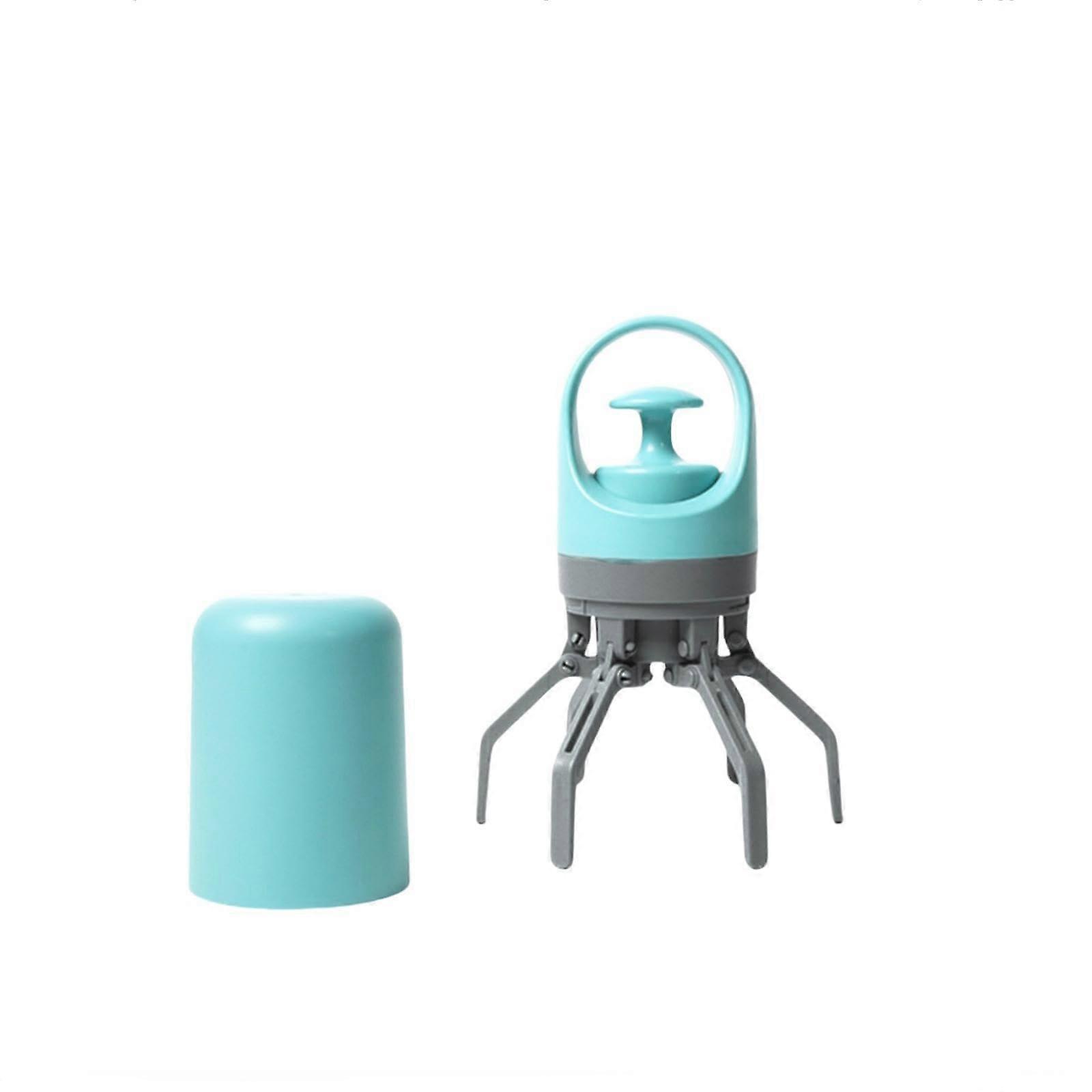 Pet Toilet Pick Up Dog Tool Portable Six Claw Poop Holder Scraper with Garbage Bag Dispenser for Easy Clean Up