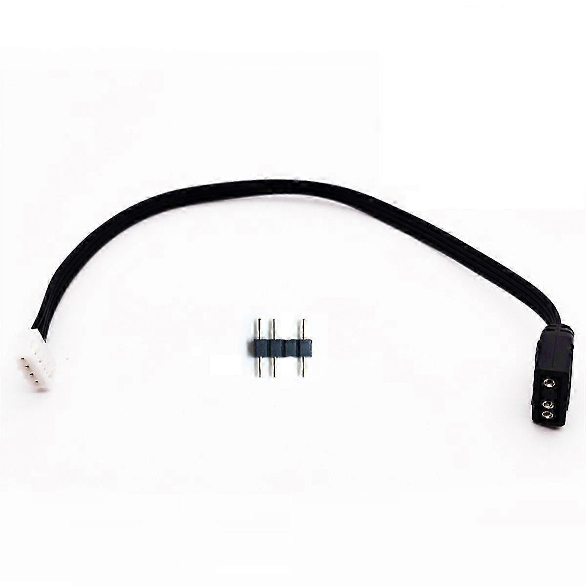 Fan Adapter Cable: 4Pin to 5V ARGB Converter Cord for Fan Controller Adaptor - 3Pin to 4Pin Compatibility