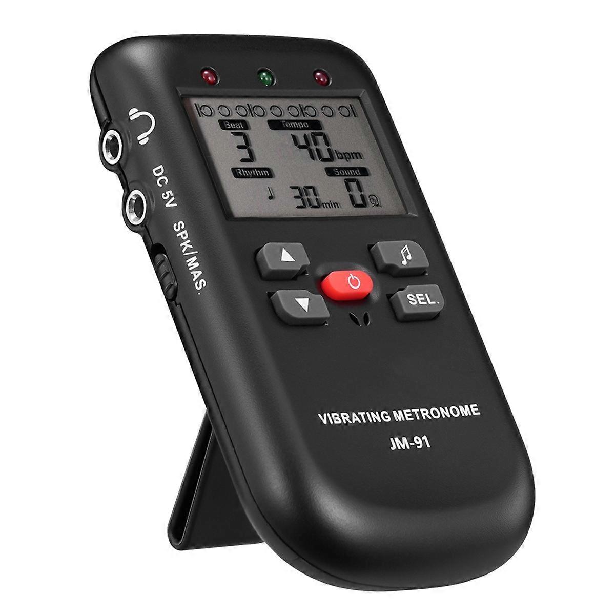Vibrating Metronome Silent Beat Training W/ Male/Female Vocal Counts for Piano, Guitar, Drums & Ukul