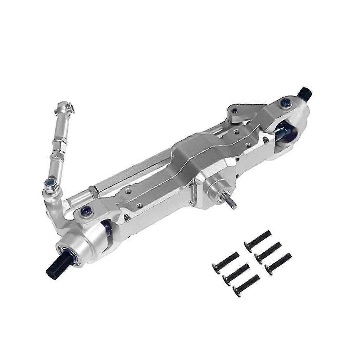 Metal Upgrade Front Axle Assembly for 1/16 C14 C24 RC Car Parts Remote Control Car Parts Silver