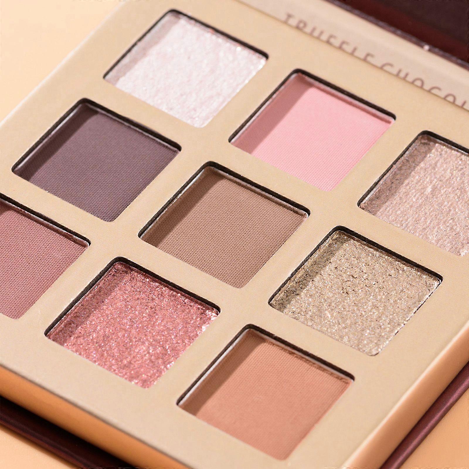 BEAUTY GLAZED 9 Colors Eyeshadow Palette High Pigmented Glitter Matte Eyes Shadow Portable N