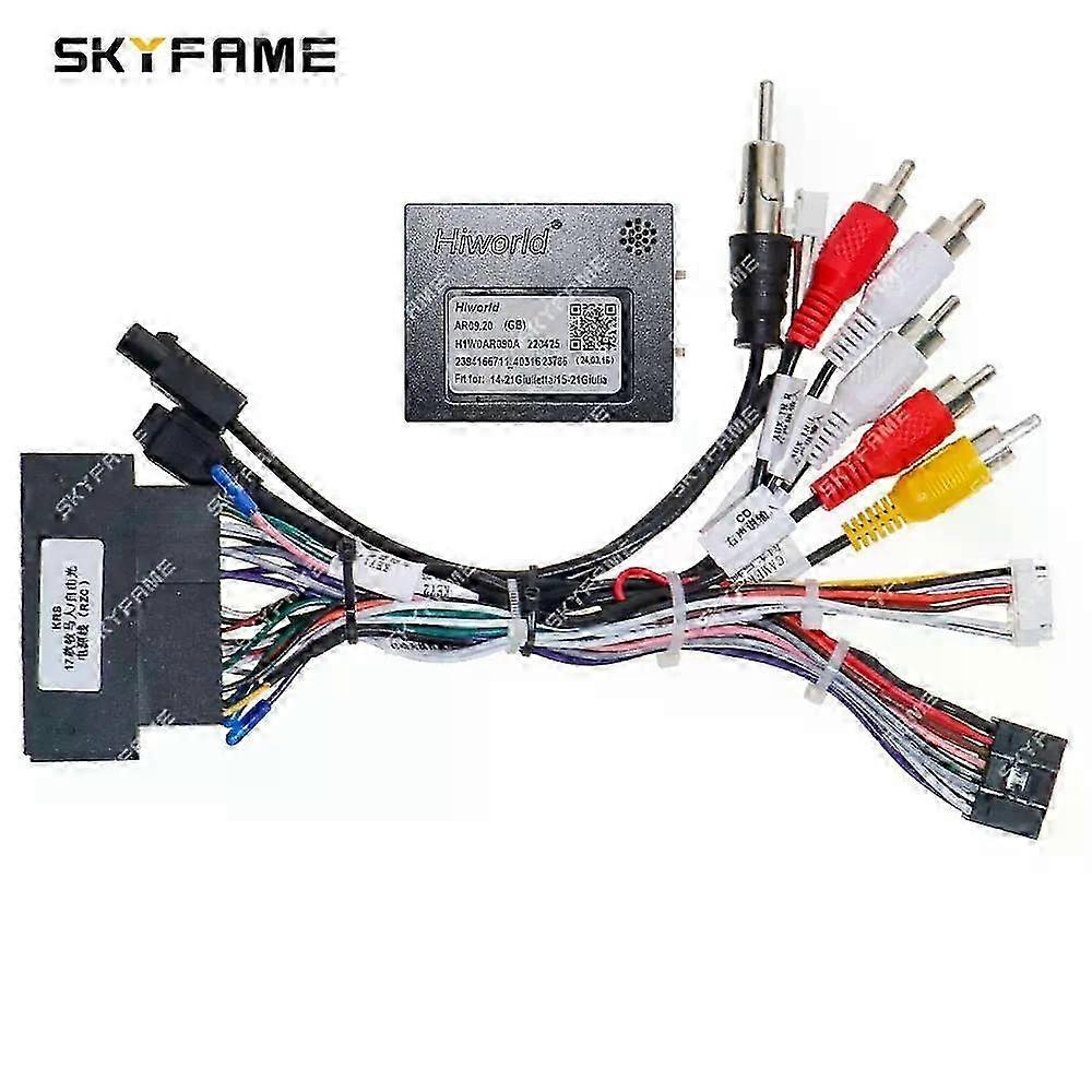 Alfa Romeo Giulietta 940 Giulia 952 AR09.20 Android Radio Canbus Decoder Box Wiring Harness Adapter Power Cable