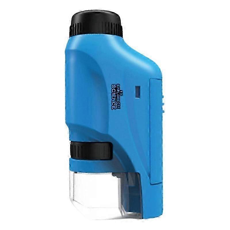 Handheld Microscope 60-120x Pocket Microscope For Children Led Light Portable Mini Microscope Gift For Kids-M