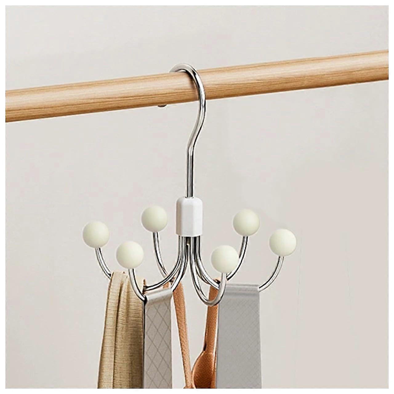 Coat Hooks Over Door 360 Degree Rotating Hangers, Pack of 2, 13x13x15 cm, Closet Organizer for Dorms and Hotels