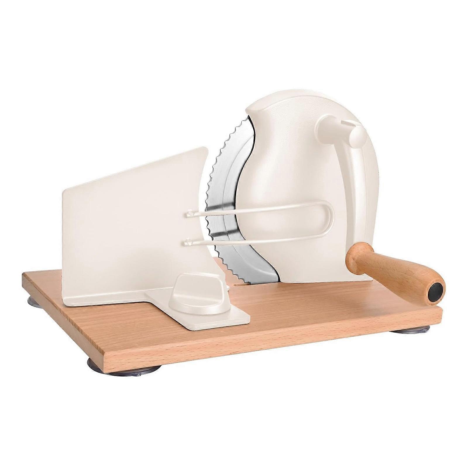 Bread Slicer with Adjustable Thickness Compact Easy to Clean Bread Cutter for
