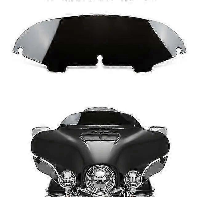 Harley Touring Street Glide Electra FLHTCU Ultra FLHTri Glide 1997-2013 Motorcycle Windscreen with 4.5" Wave Back Protectors and Wind Deflectors