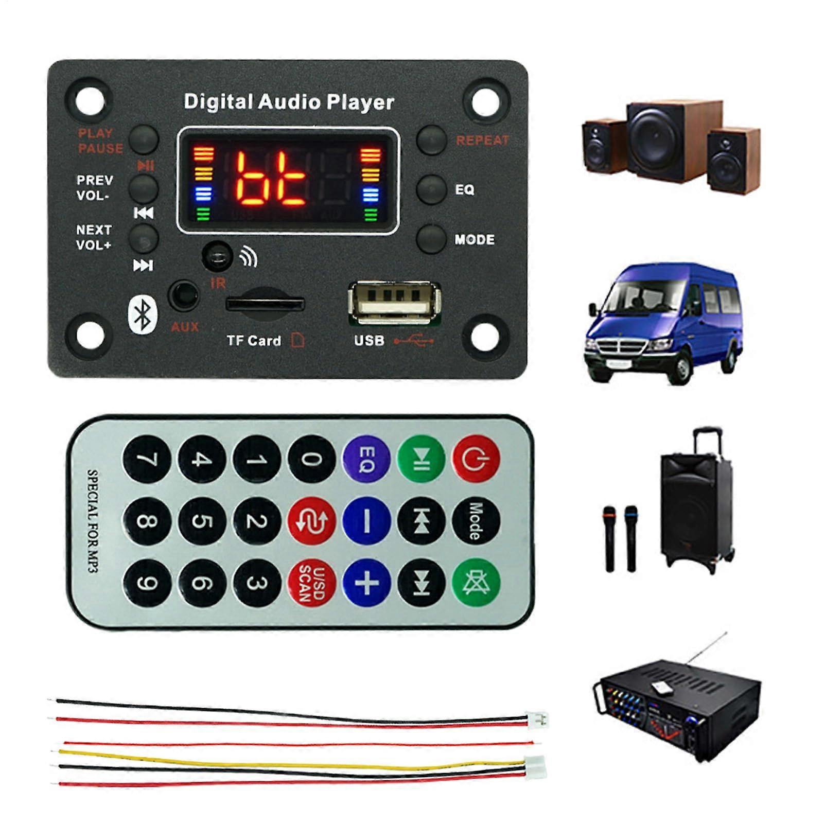 Car Audio Receiver Card MP3 Module For Car Sound System Fidelity Digital Player Stable Performance