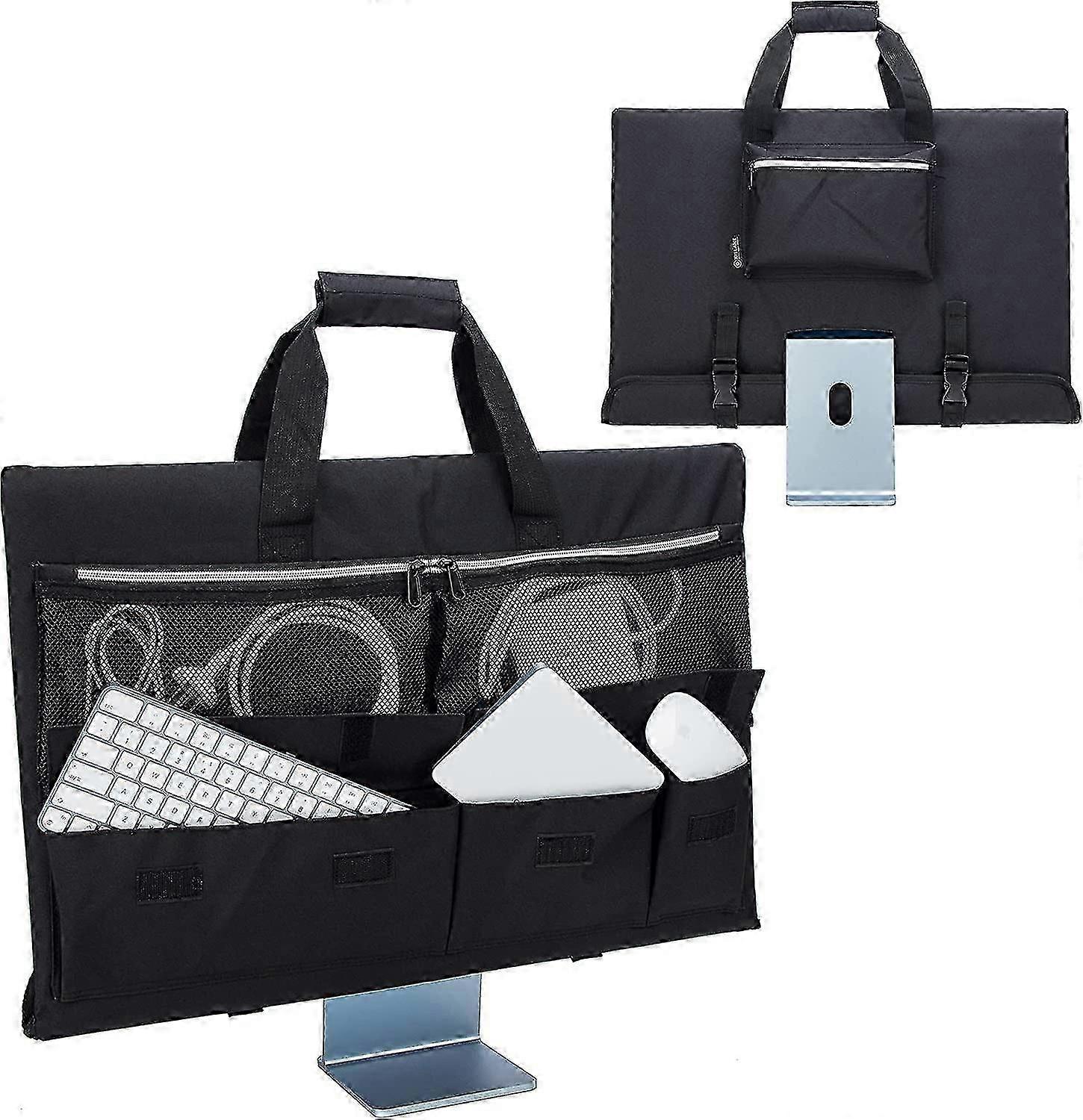 Travel Carrying Case for 24 iMac Desktop Computer, Protective Storage Bag for iMac Monitor Dust Cover with Carry Handle for 24 inch iMac Screen and Ac