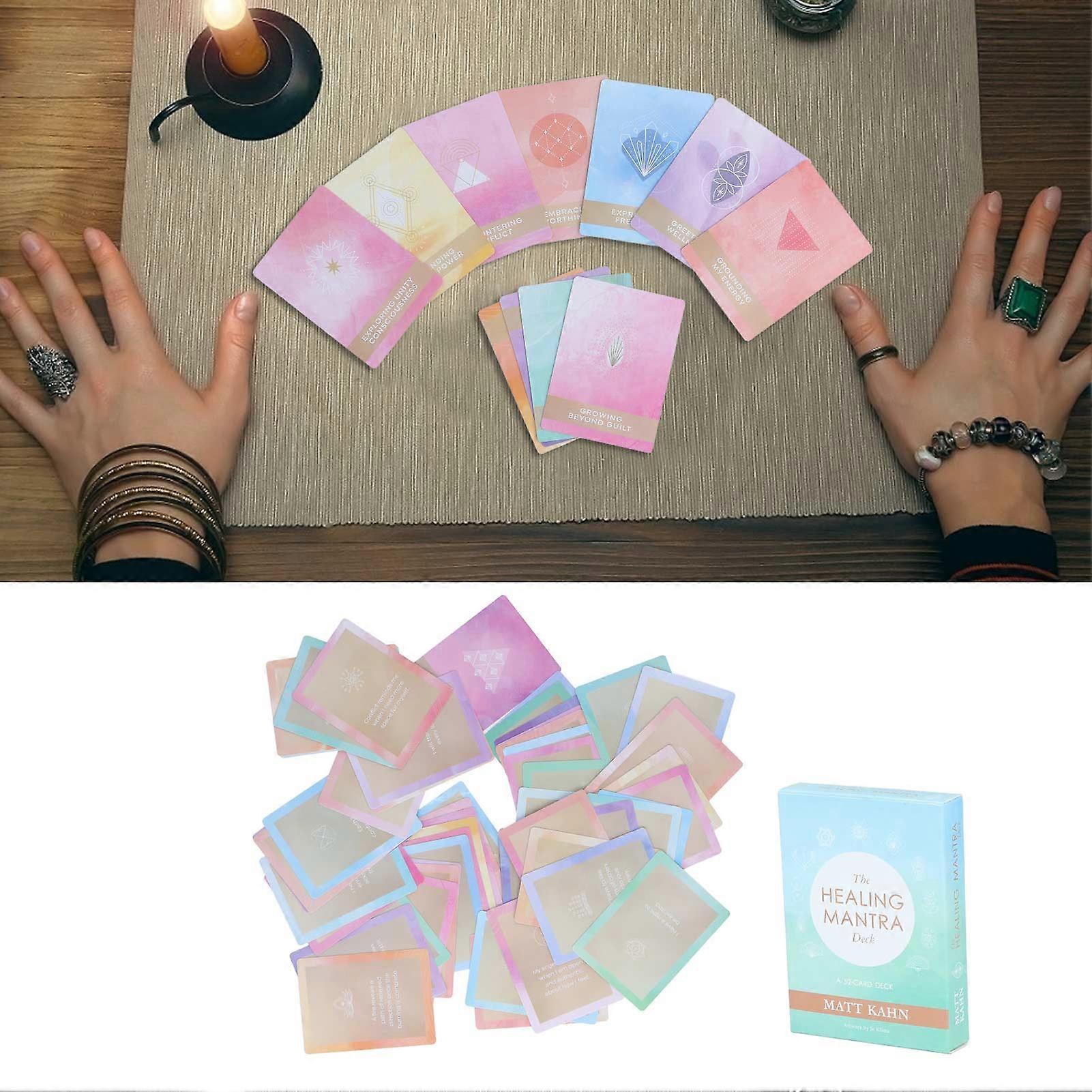 52-Sheet Medium Tarot Deck Paper Cards for Beginners Party Use