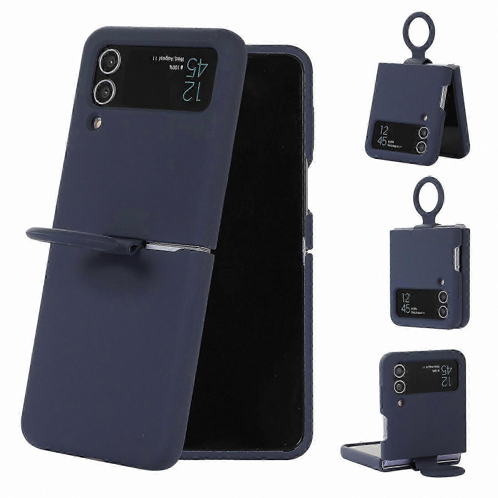 Silicone Ring Buckle Case for Flip 4 Smartphones