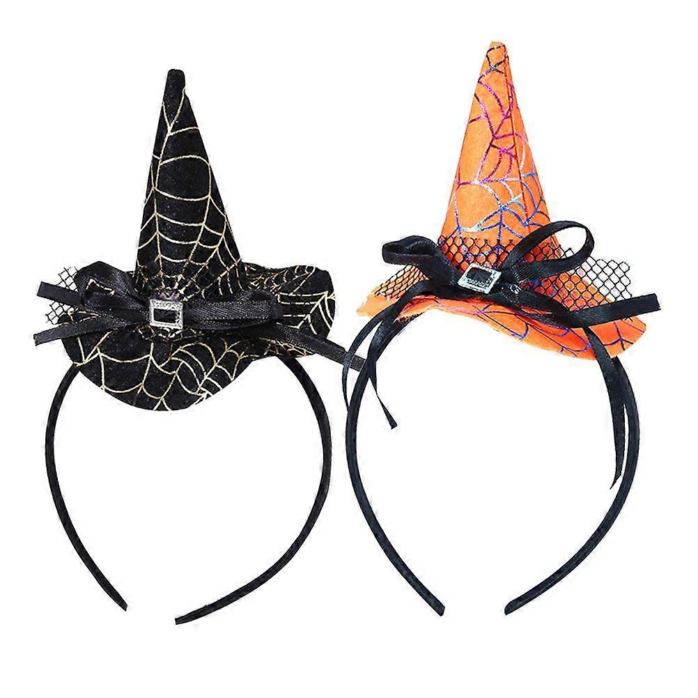 ハロウィーンのための2pcsスパイダーヘア面白いヘアバンドパーティーヘアアクセサリー(ランダムスタイル)