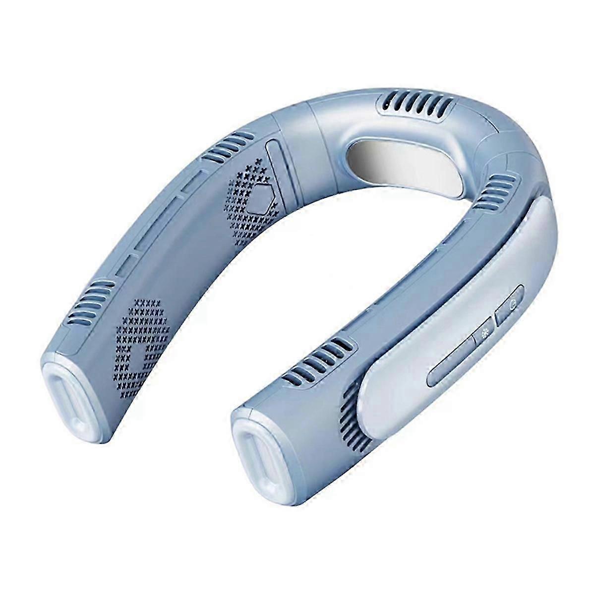 Portable Air Conditioner Semiconductor Cooling Bladeless Fan,Blue