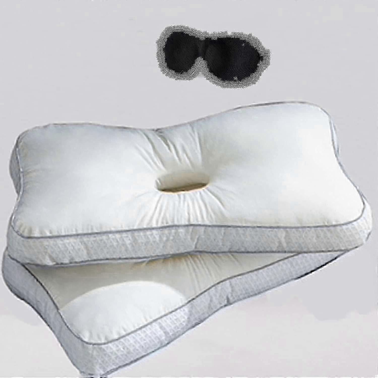 2025 **Adjustable Piercing Pillow – Side Sleeper Support for Ear & Neck Comfort**