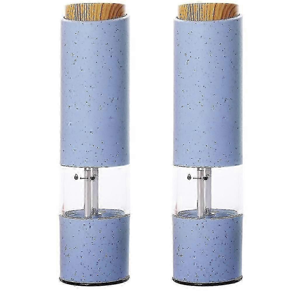 Conjunto de Moedor de Sal e Pimenta Elétrico com Aspereza Ajustável, Moinho Automático para Uso na Cozinha