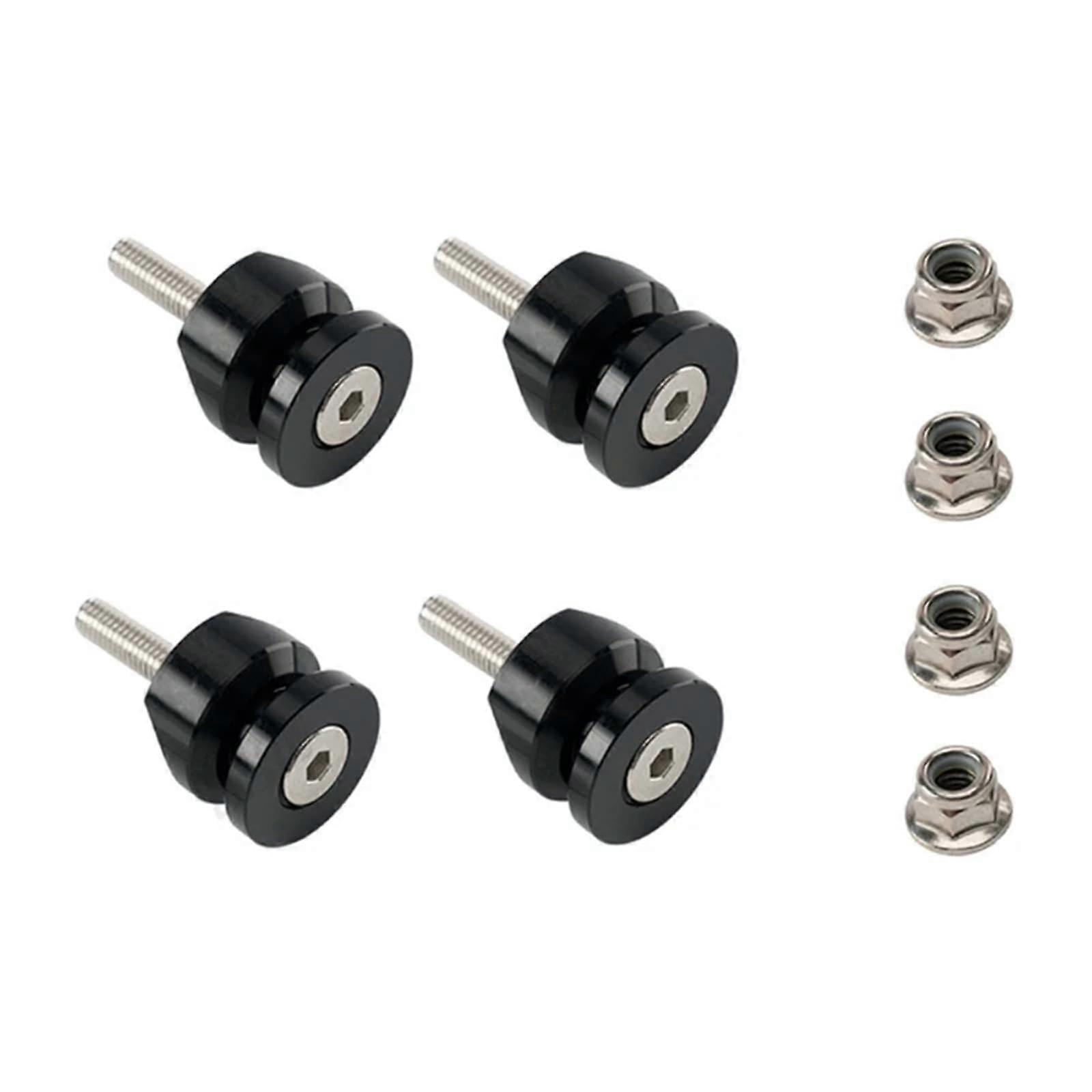 Motorbike Storage 4Pcs Motorcycle Top Case Trunk Bracket Bushing Pad Spacers Buckle Black Compatible with Standard Models