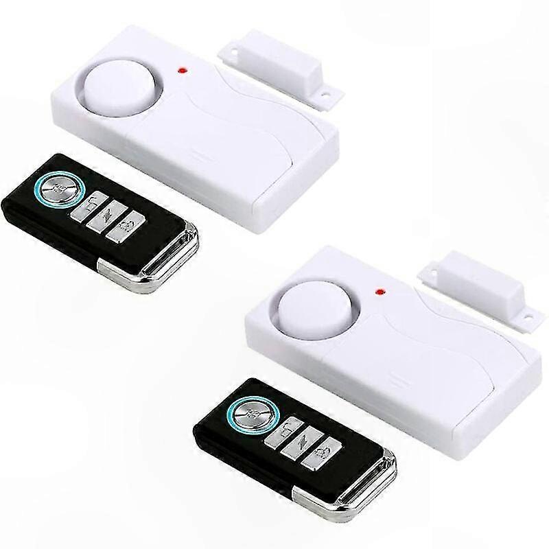 Smart Home Security Alarm System with Window and Door Sensors, Child Safety Alert, 2-Pack Wireless Anti-Theft Device
