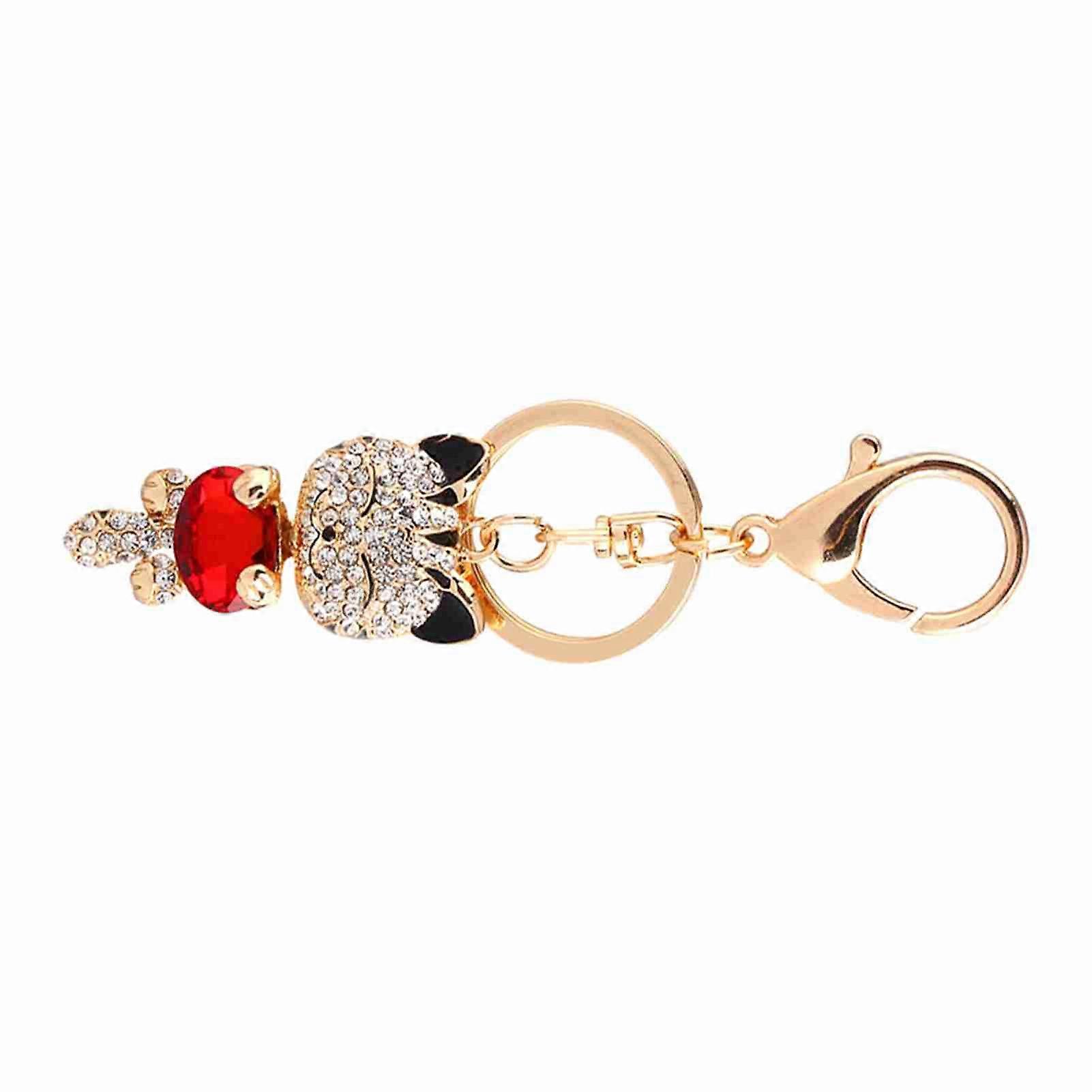 3D Rhinestone Crystal Keychain Handbag Pendant Keyring Gift
