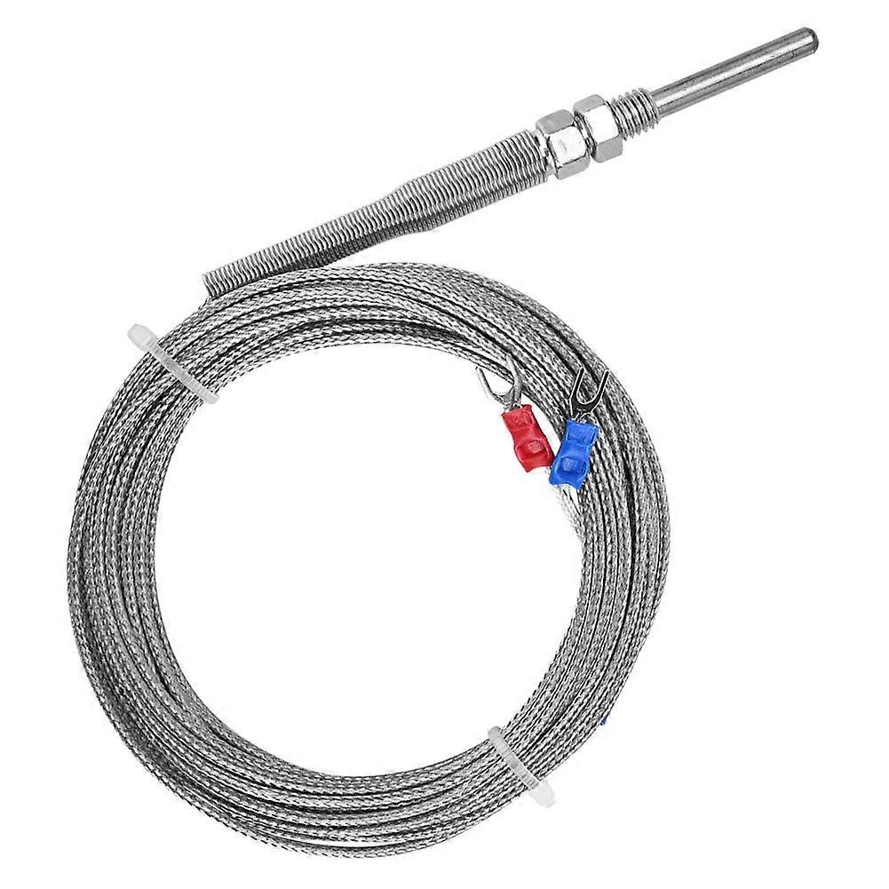 M8 Thread Type K Thermocouple 30mm Probe Temperature Sensor Wire 0-400 (5 m)