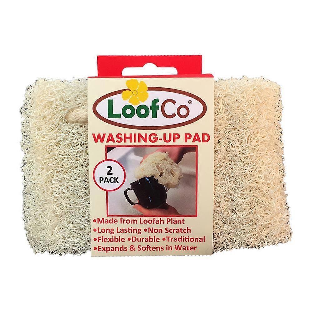 LoofCo Washing-Up Pads x 2 biodegradable plastic-free - 6 Pack