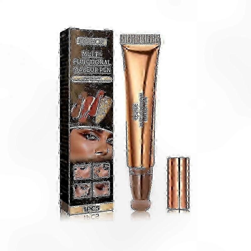 Multifunctional Contouring Palette with Highlighter, Bronzer, Blush, and Cheek Tint for Natural Makeup Looks