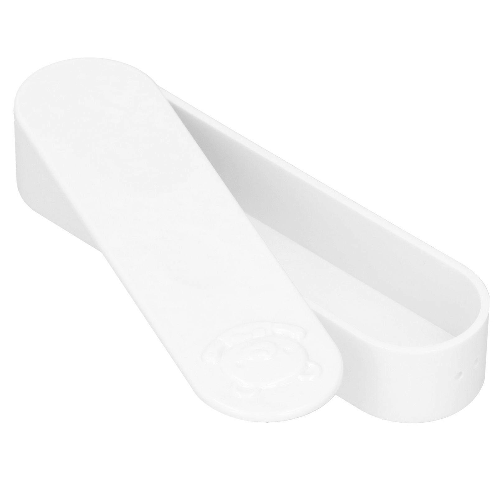 Cotton Swab Box Portable ABS Mini Travel Swab Case Cartoon Bear Pattern with CoverWhite