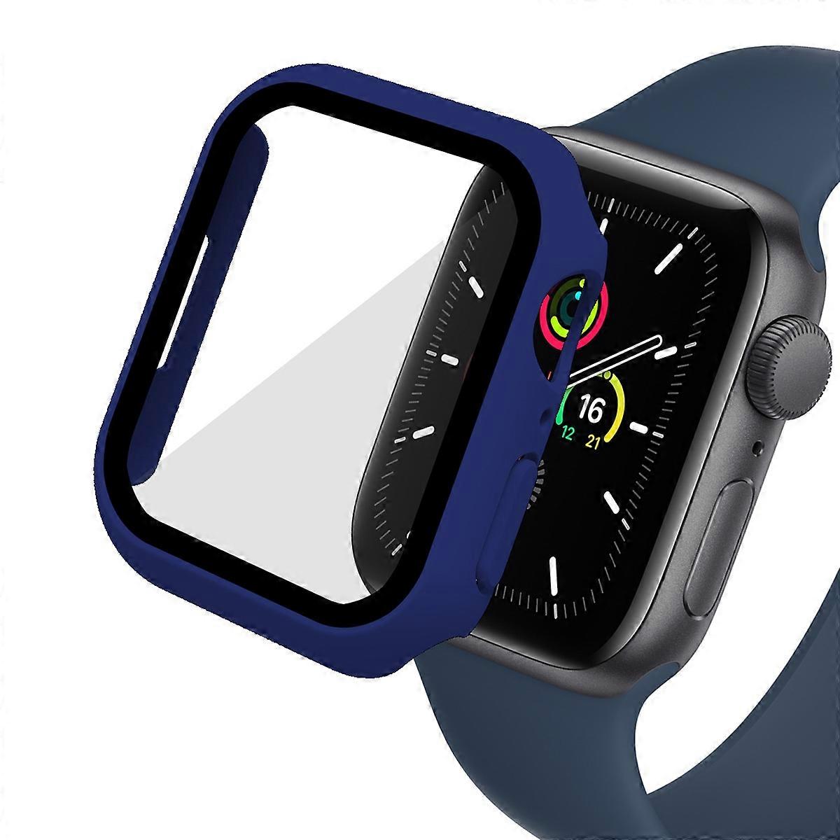 ENKAY HAT PRINCE for Apple Watch Series 9/8/7 41mm 2-in-1 Design All Around Rubberized Hard PC Frame