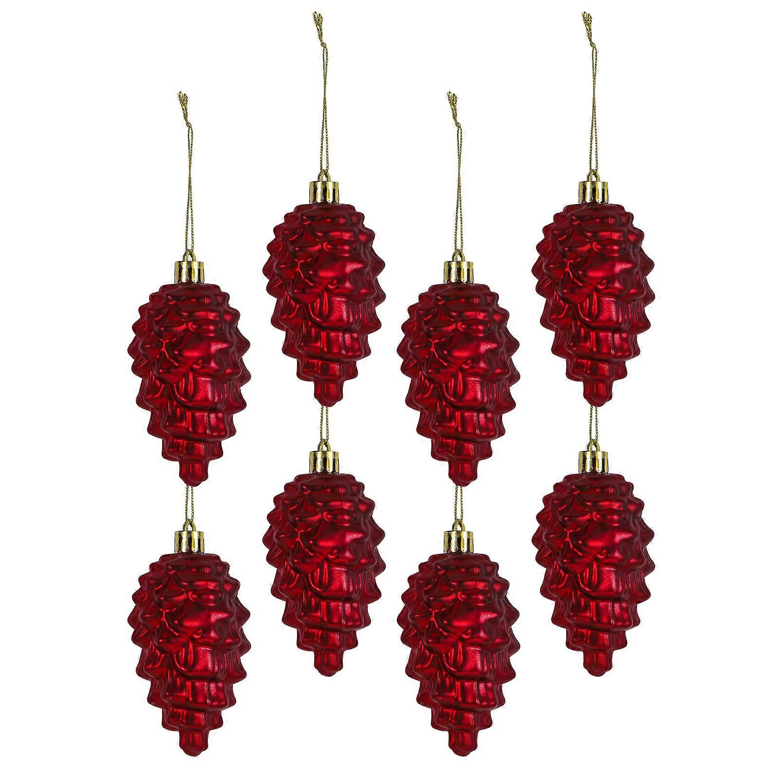 Christmas Pine Cone Decorations Plastic for Tree Ornaments 32Pcs Pack