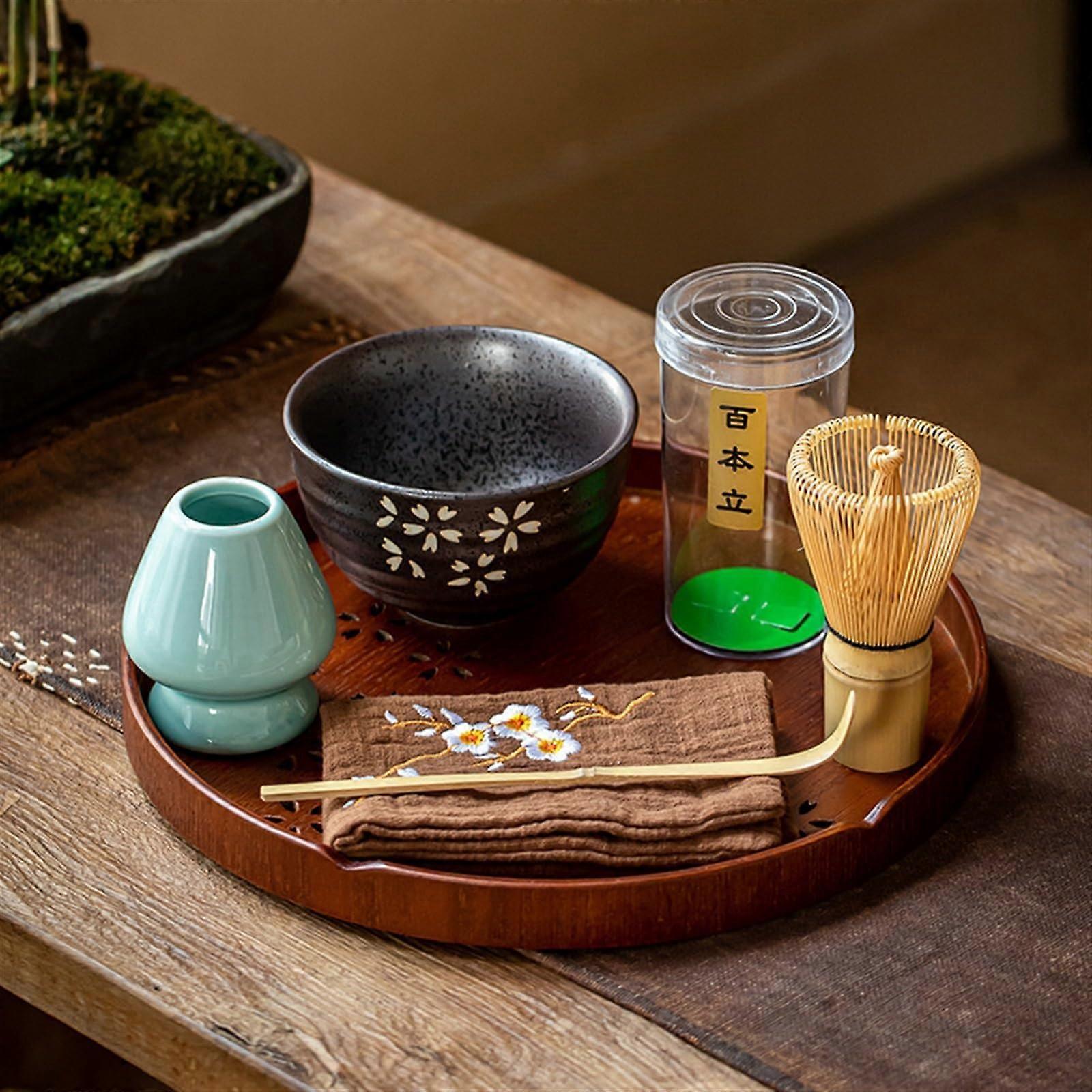 Matcha Whisk Set Gift Box Pack With Whisk And Bowl 6Piece Matcha Kit For Tea Room And Coffee