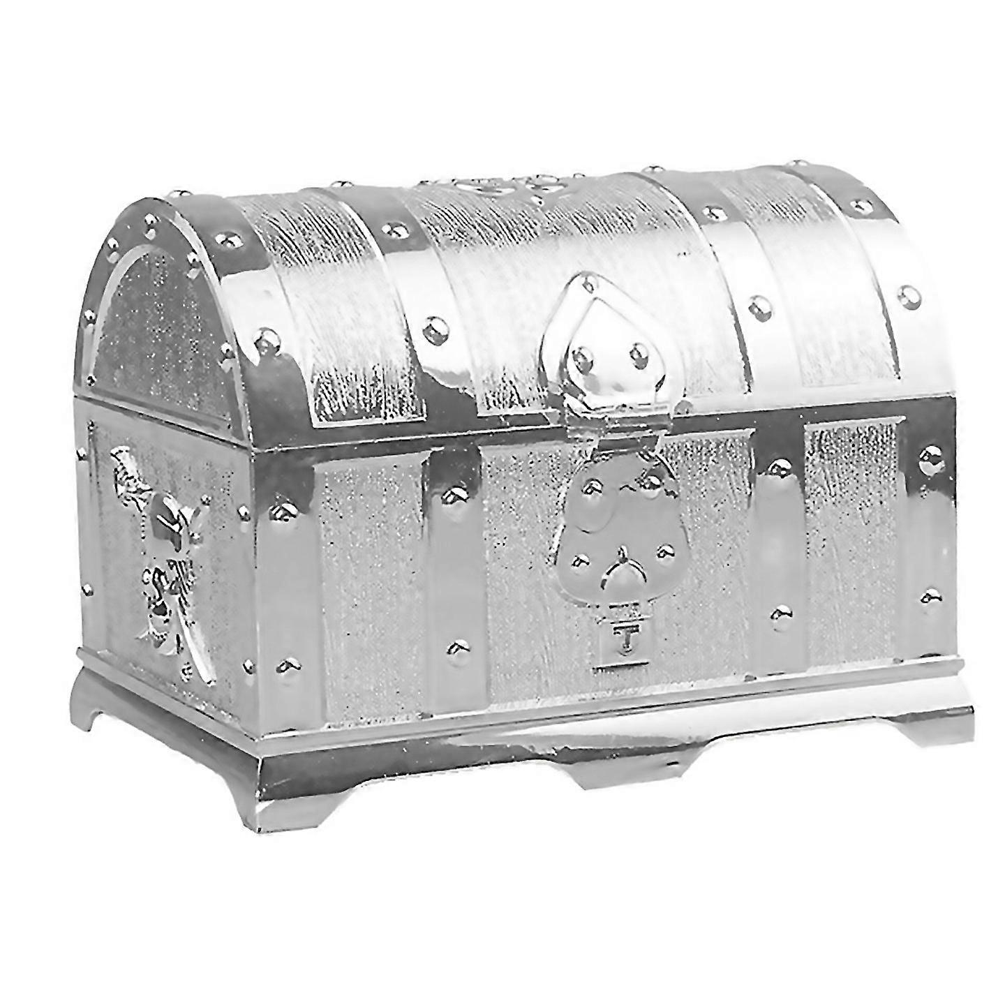For Silversprayed Hunt Pirate Hidden Box Plastic Decorative