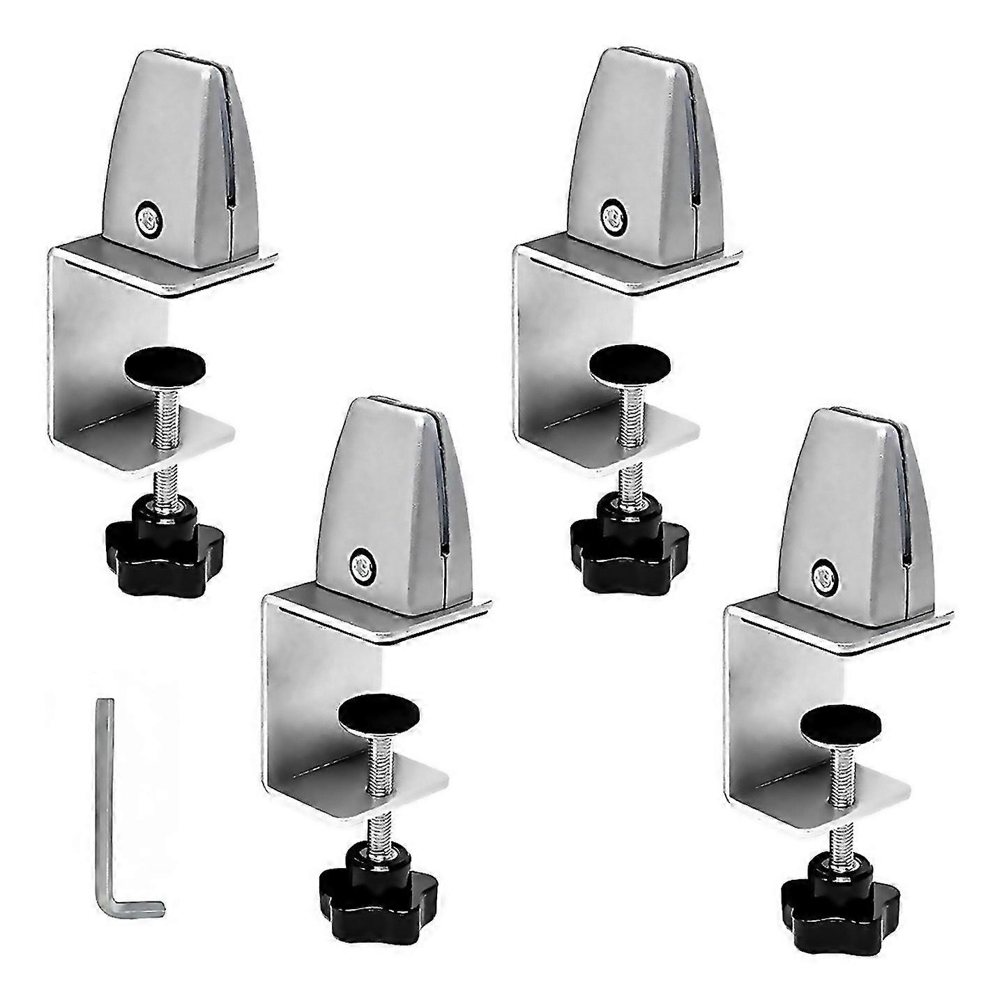 For Aluminum Adjustable Sneeze Guard Support Clip