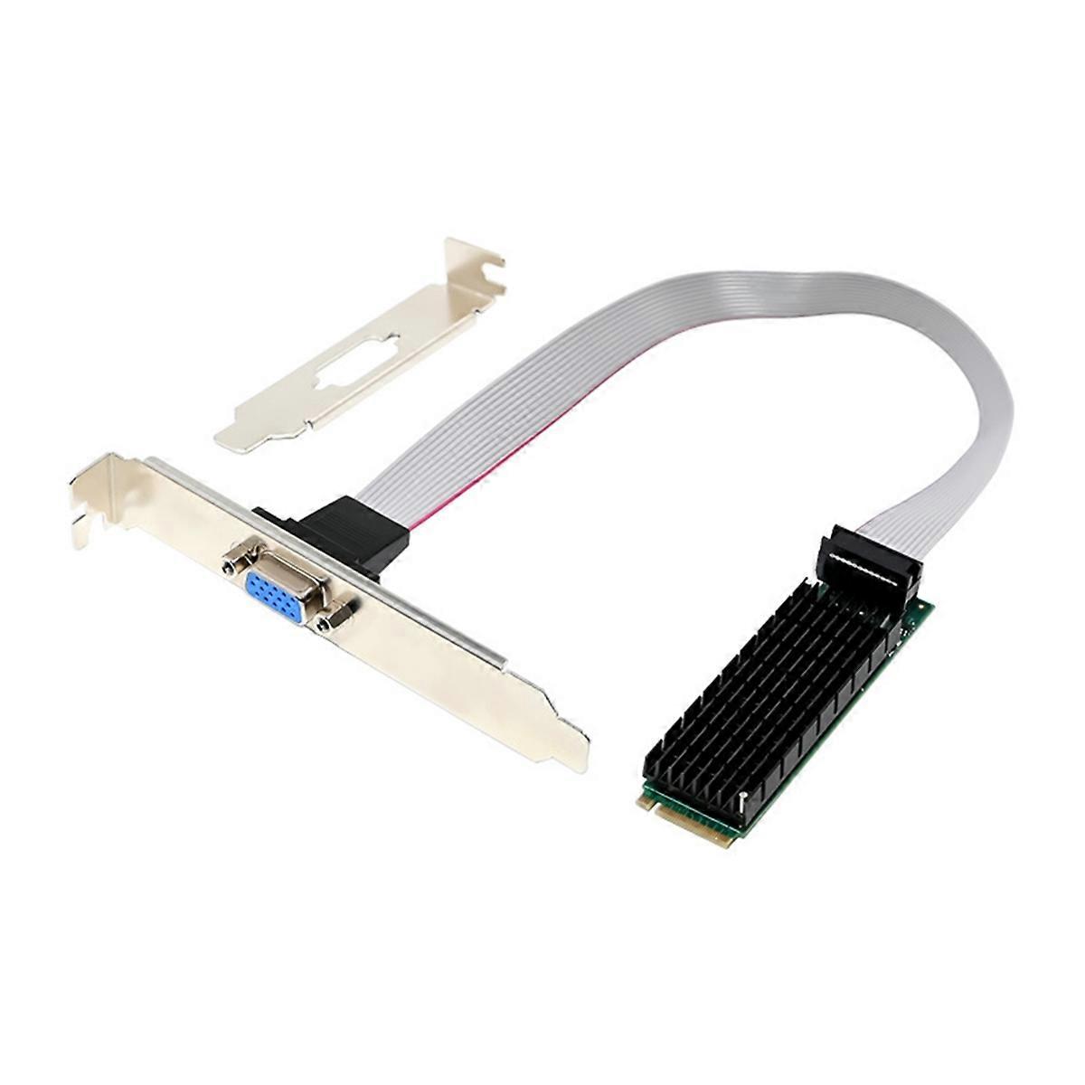 M.2 M Key 2280 to AST2400 2K VGA Embedded Industrial-Grade Network Adapter VGA Single Port 2K GPU Graphics Card