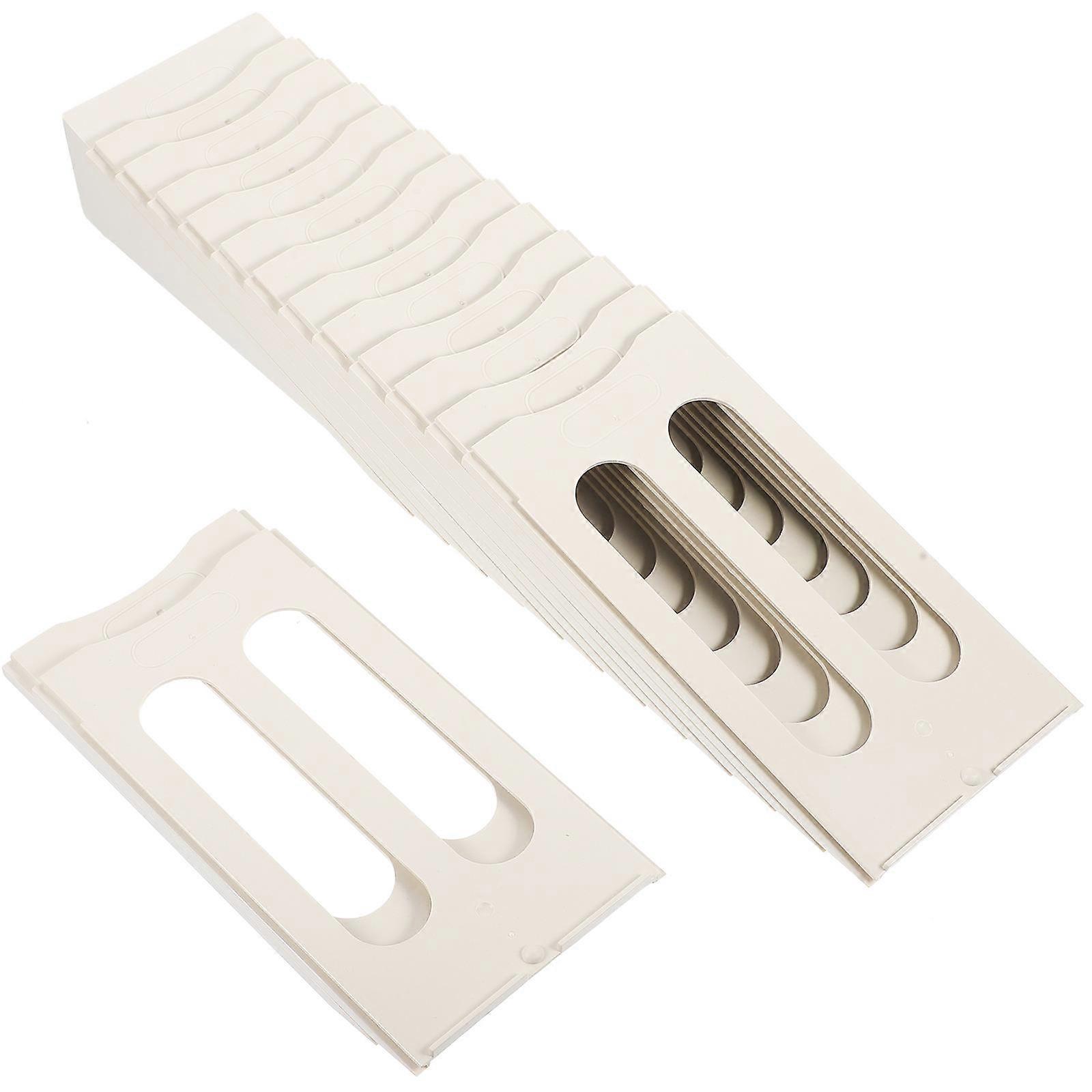 Plastic Time Cards Holder Retractable Design Attendance Cards Management Home School Kitchen 34.3×4.9×2in 1Set