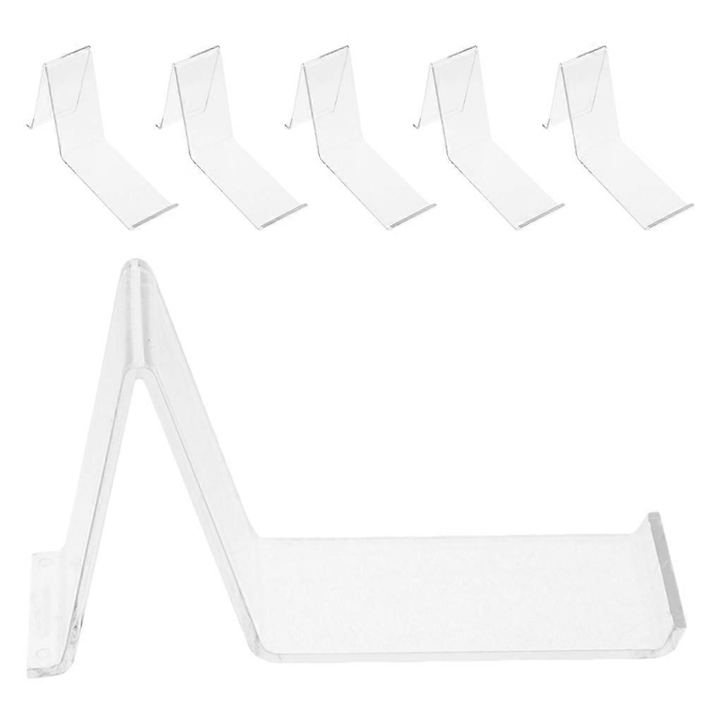 Shoe Display Shelf Acrylic Transparent Stand for High Heel 24Pcs