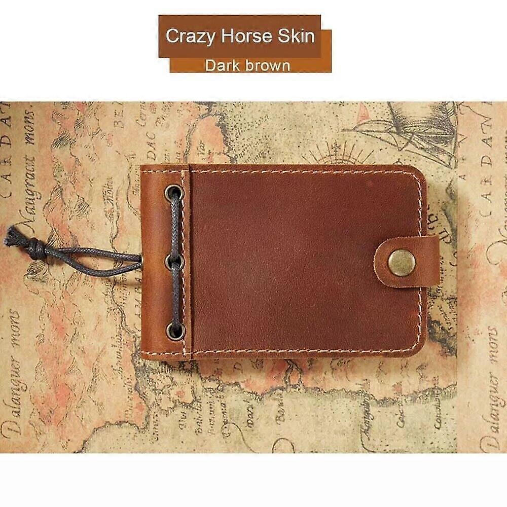 Handmade Vintage Leather Journal Notebook For Writing Portable Pocket Notebook