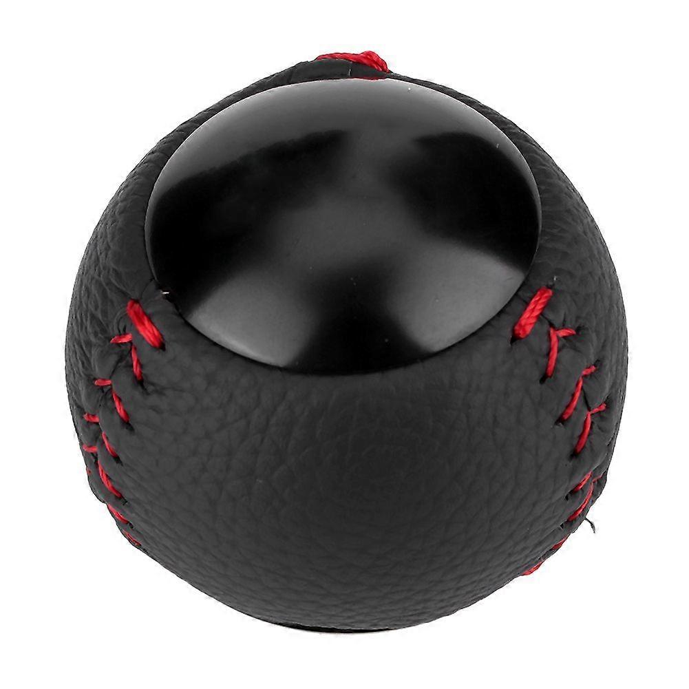 Shift Knob Head Leather Shifter Lever M10 x 1.5 Fits for HONDA CRZ / Civic Type R FA5 FG2Black 6 Speed