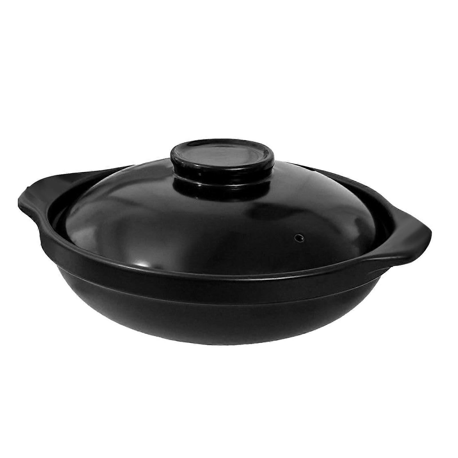 Multifunctional Casserole Pot with Lid Sizzling Hot Pot for Bibimbap and Soup Large Wide Mouth Heat Resistant